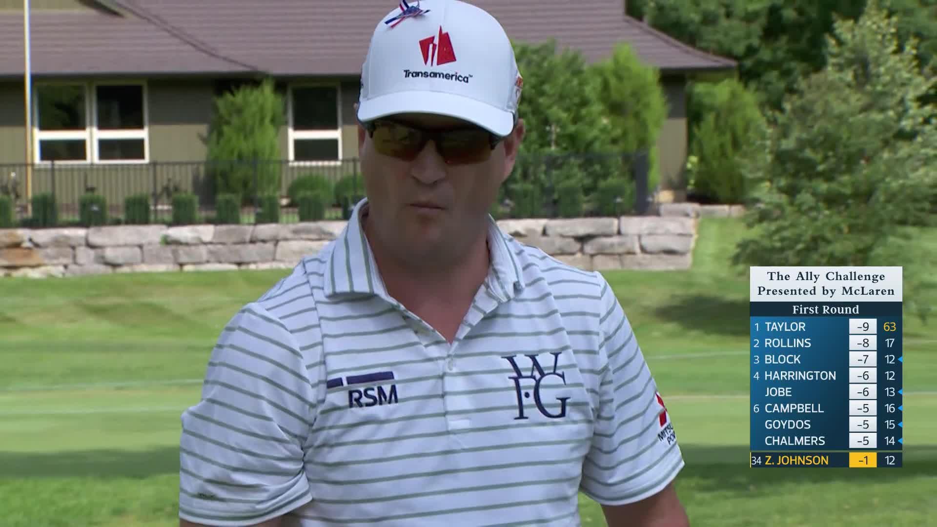Zach Johnson makes birdie on No. 13 at The Ally Challenge
