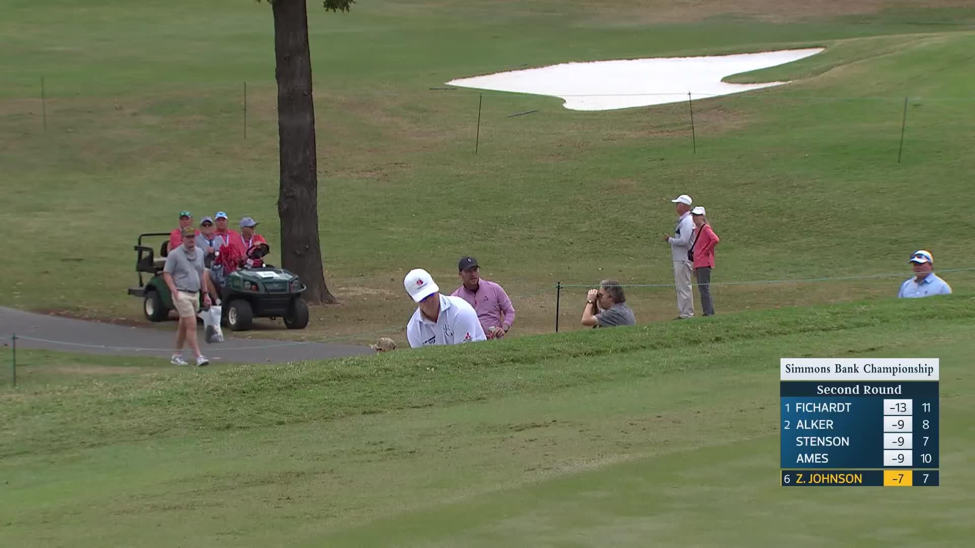 Zach Johnson makes birdie on No. 8 at Simmons Bank Championship