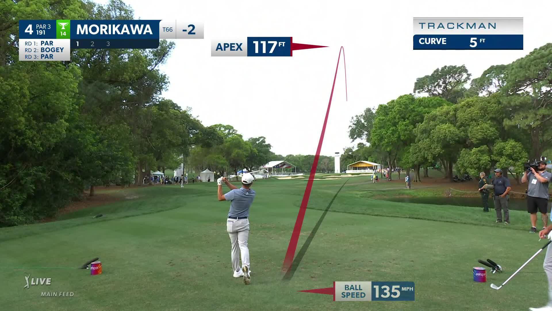 Collin Morikawa hits it tight to set up birdie at Valspar