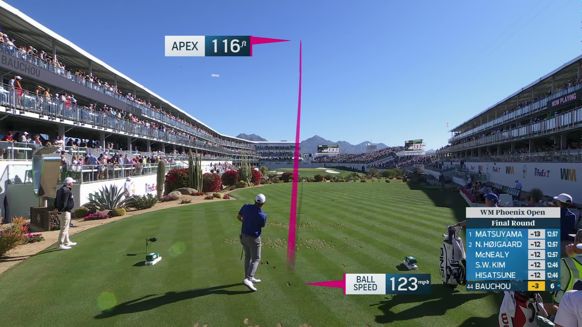 Zachary Bauchou nearly aces No. 16 at WM Phoenix Open