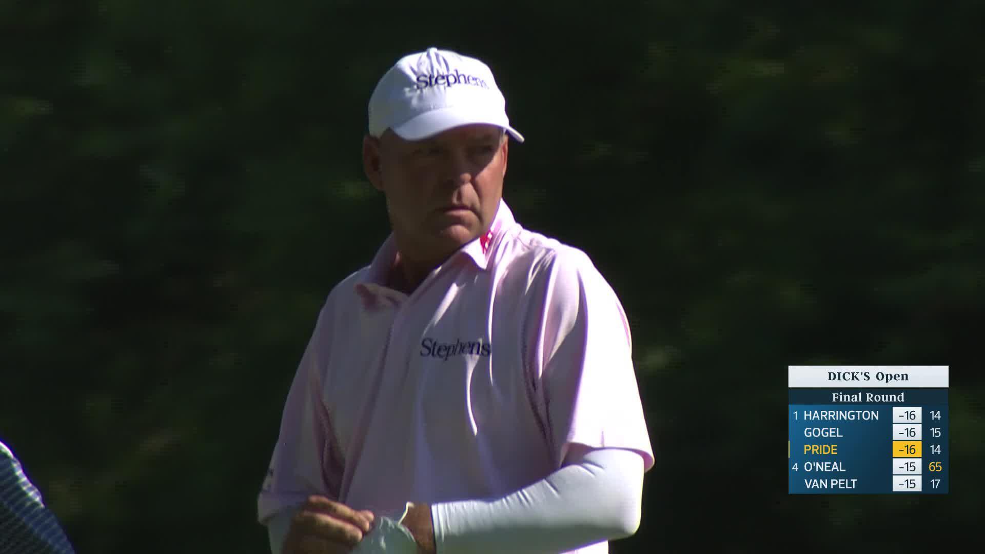 Dicky Pride makes birdie on No. 15 at DICK'S Open