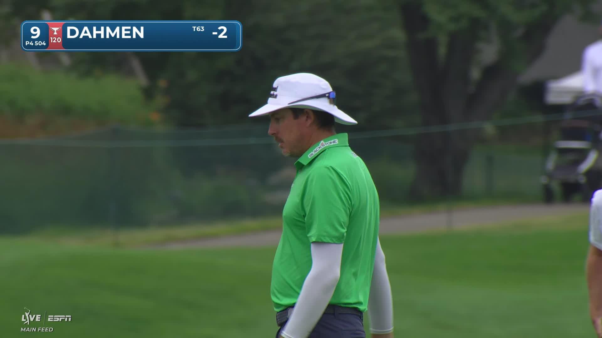 Joel Dahmen's 213-yard approach sets up birdie on No. 9 at 3M Open