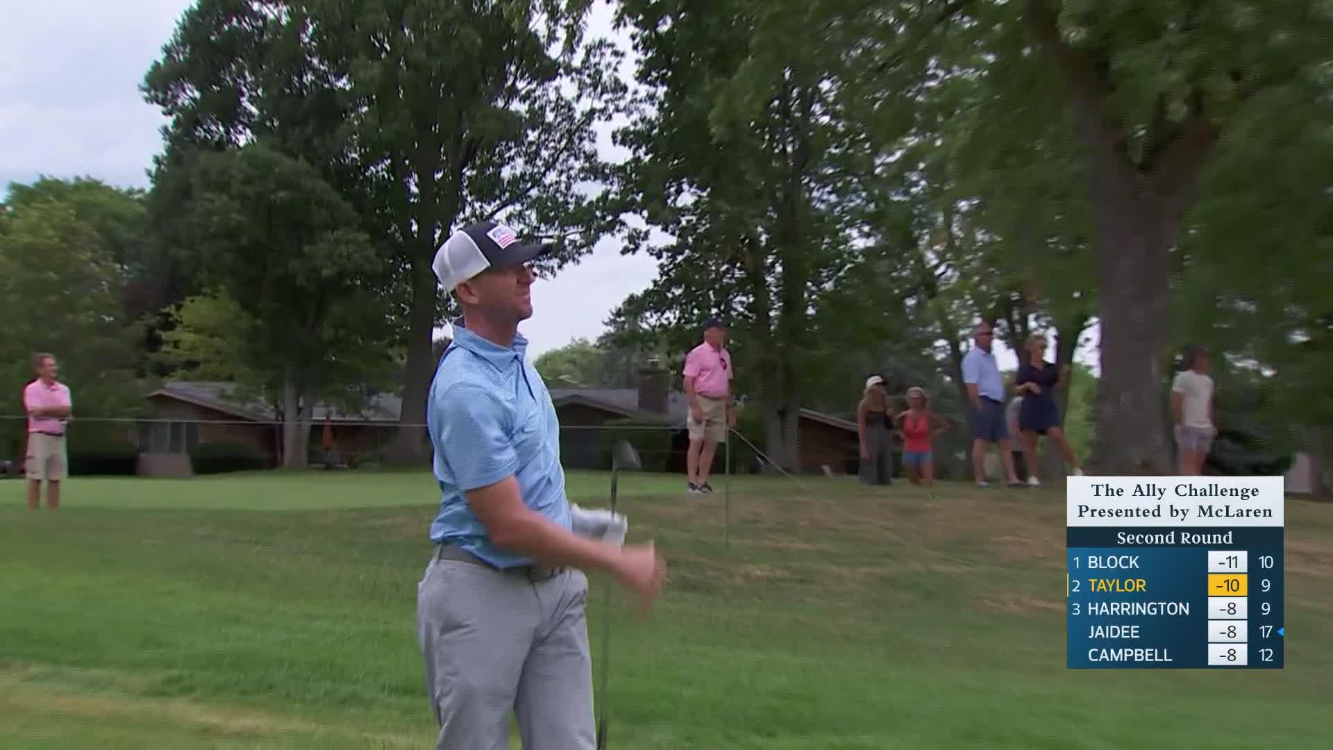 Vaughn Taylor makes birdie on No. 10 at The Ally Challenge