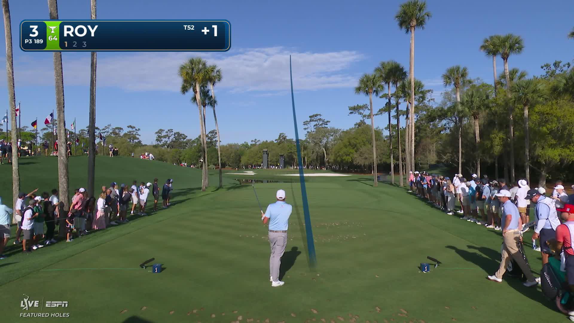 Kevin Roy sinks 30-foot birdie putt on No. 3 at THE PLAYERS