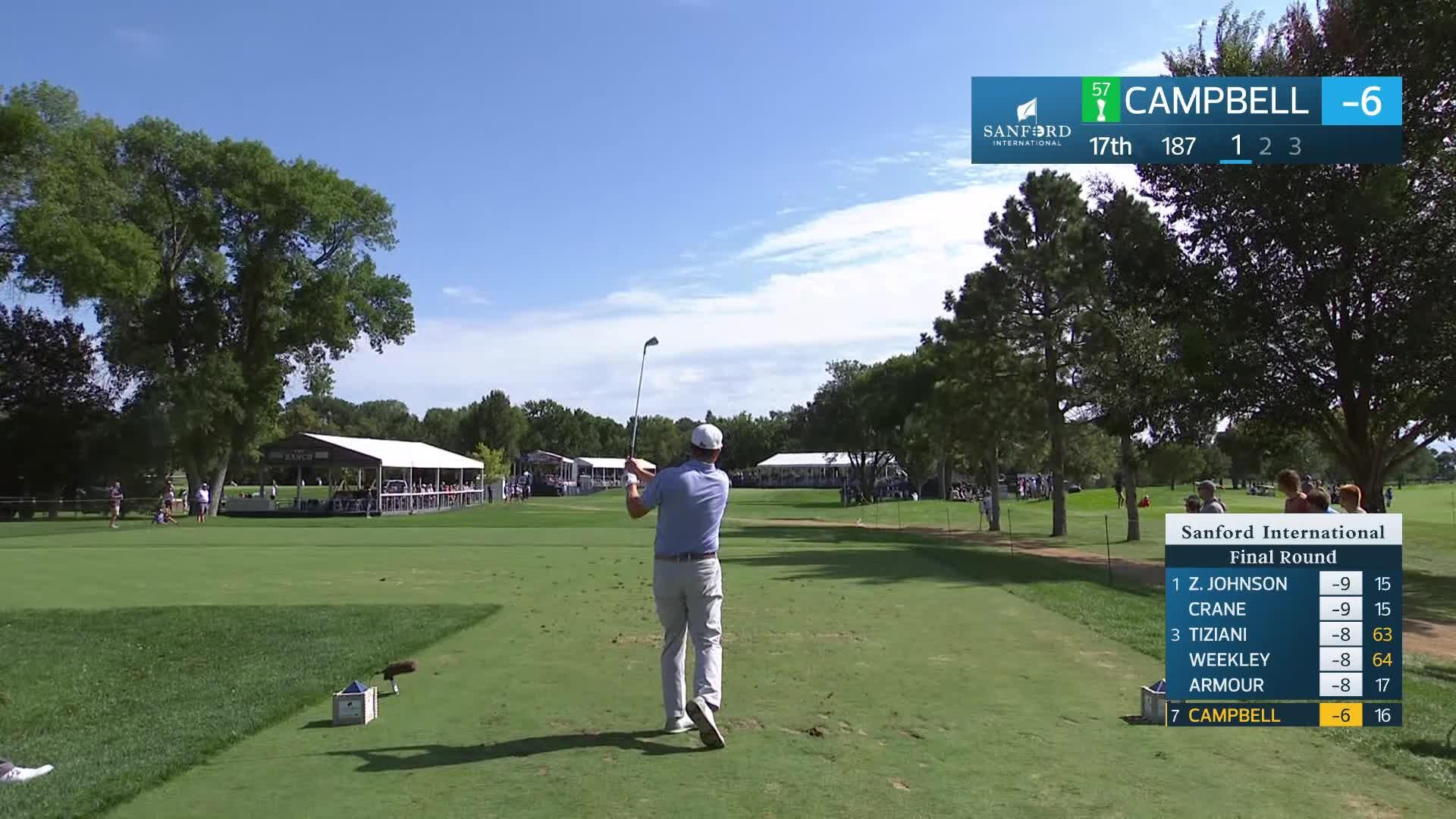 Chad Campbell makes birdie on No. 17 at Sanford International