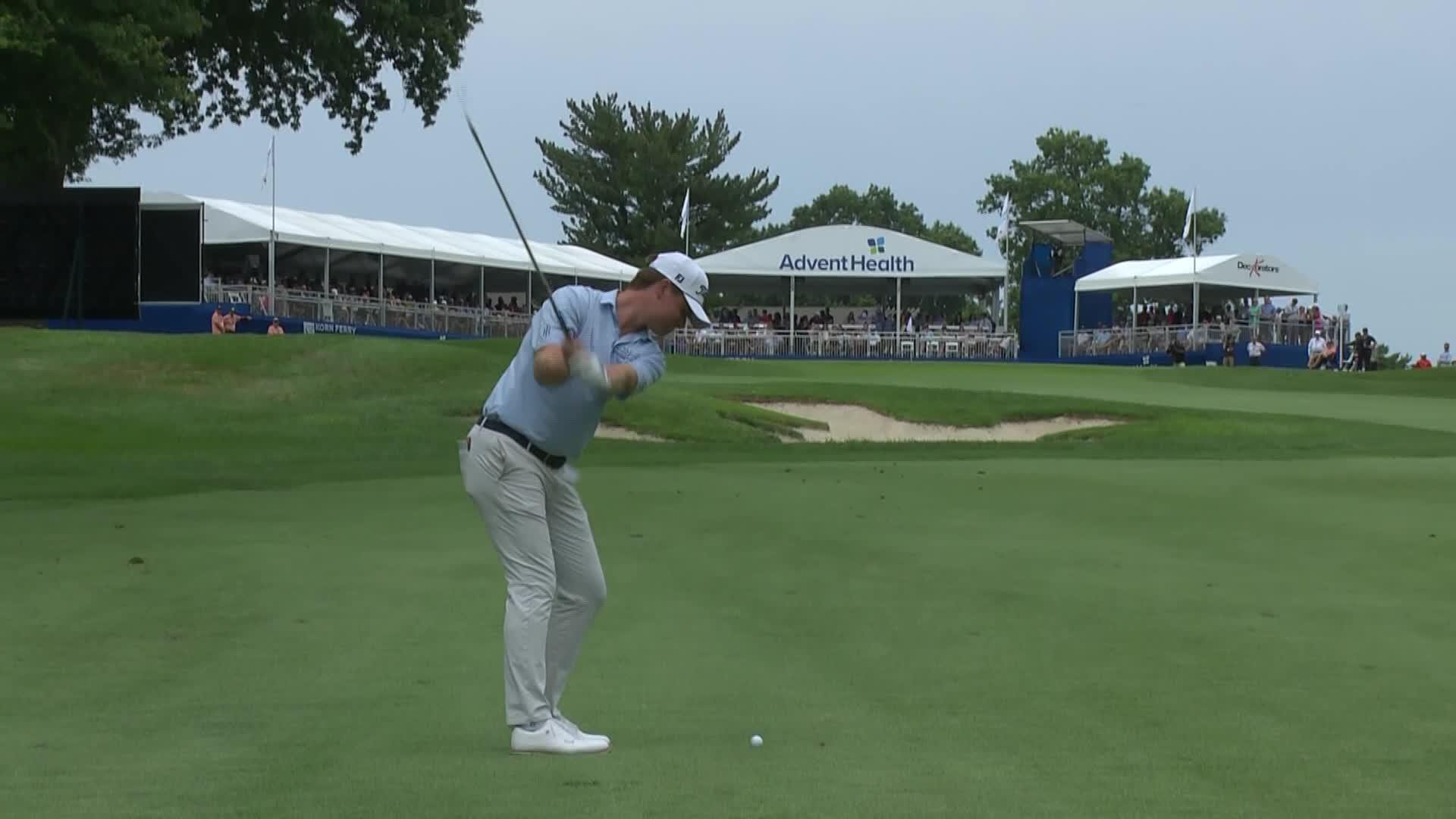 Austin Hitt makes birdie on No. 18 at AdventHealth