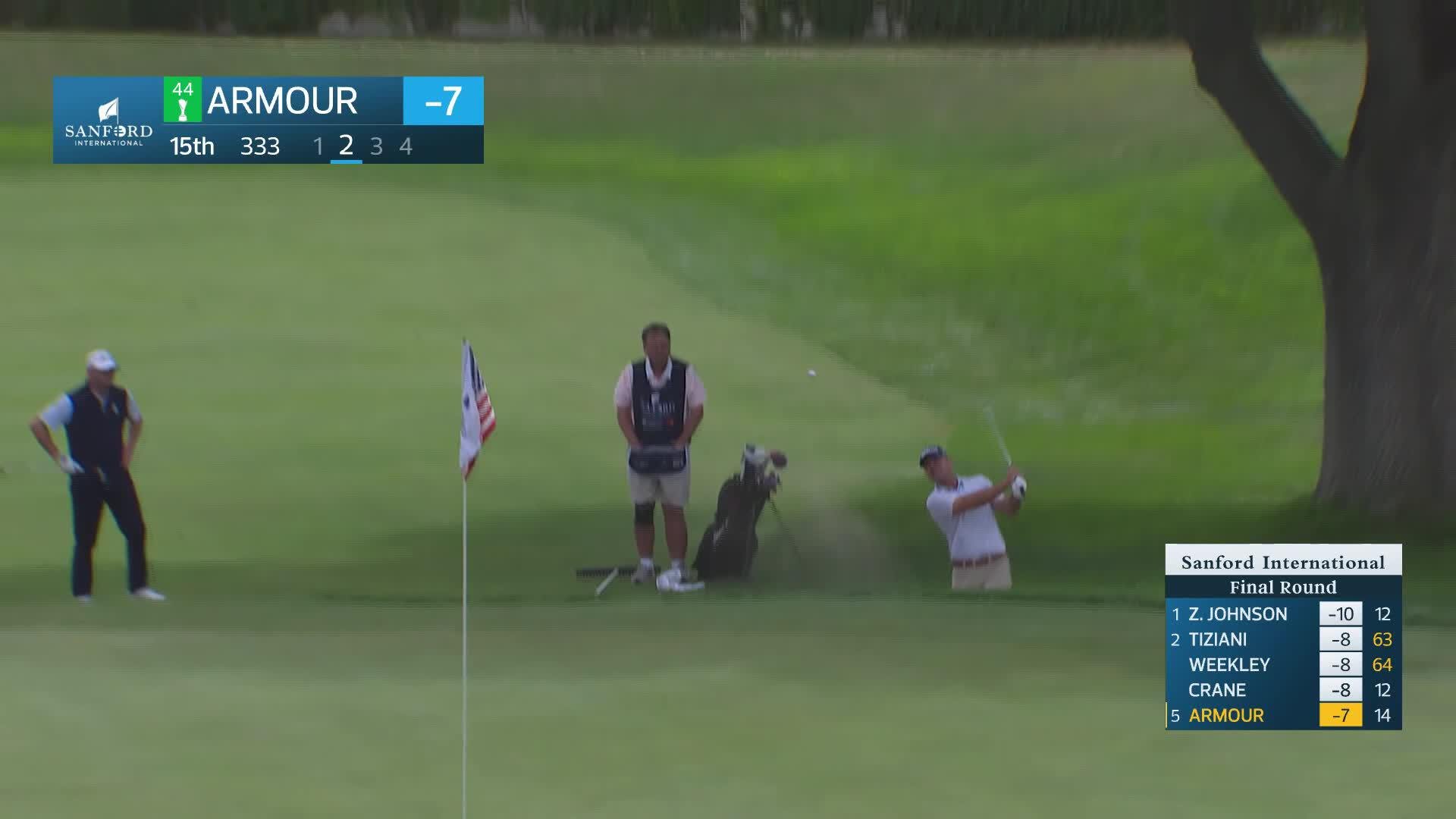 Ryan Armour makes birdie on No. 15 at Sanford International