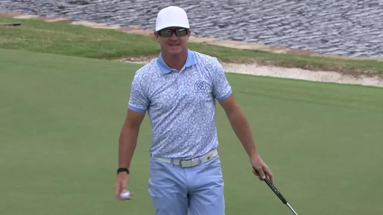 Brian Gay makes birdie on No. 17 at ClubCorp Classic