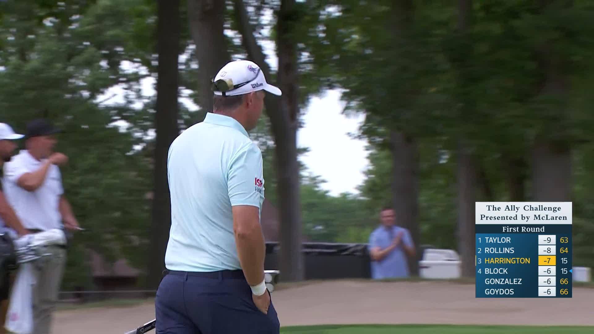 Padraig Harrington makes birdie on No. 16 at The Ally Challenge