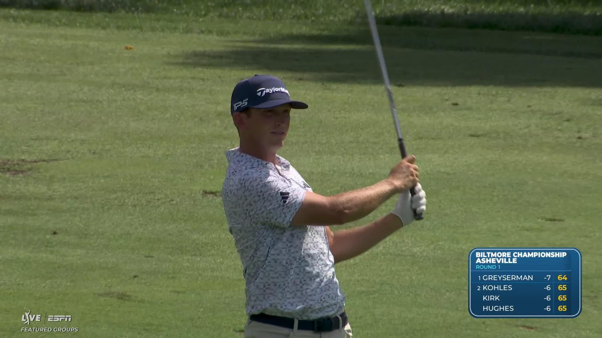 Jacob Bridgeman's 162-yard approach sets up birdie on No. 6 at Biltmore Championship