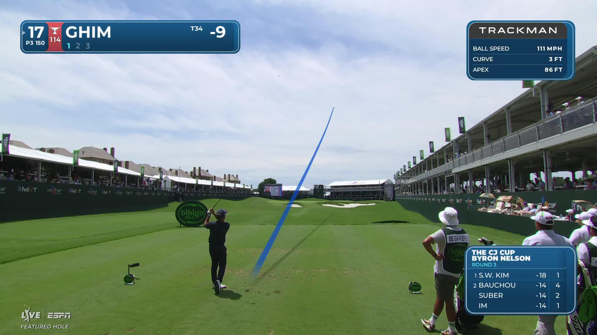 Doug Ghim makes birdie on No. 17 at THE CJ CUP