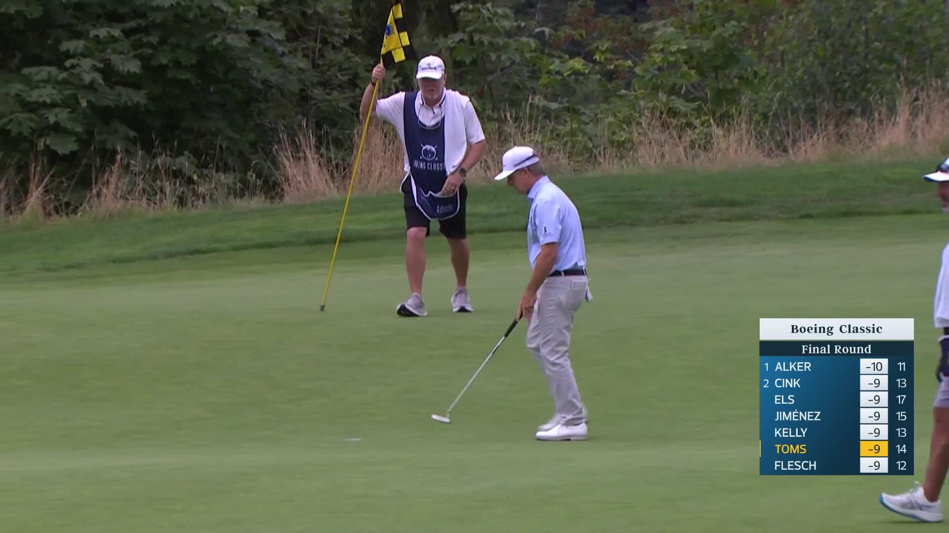 David Toms makes birdie on No. 15 at Boeing Classic