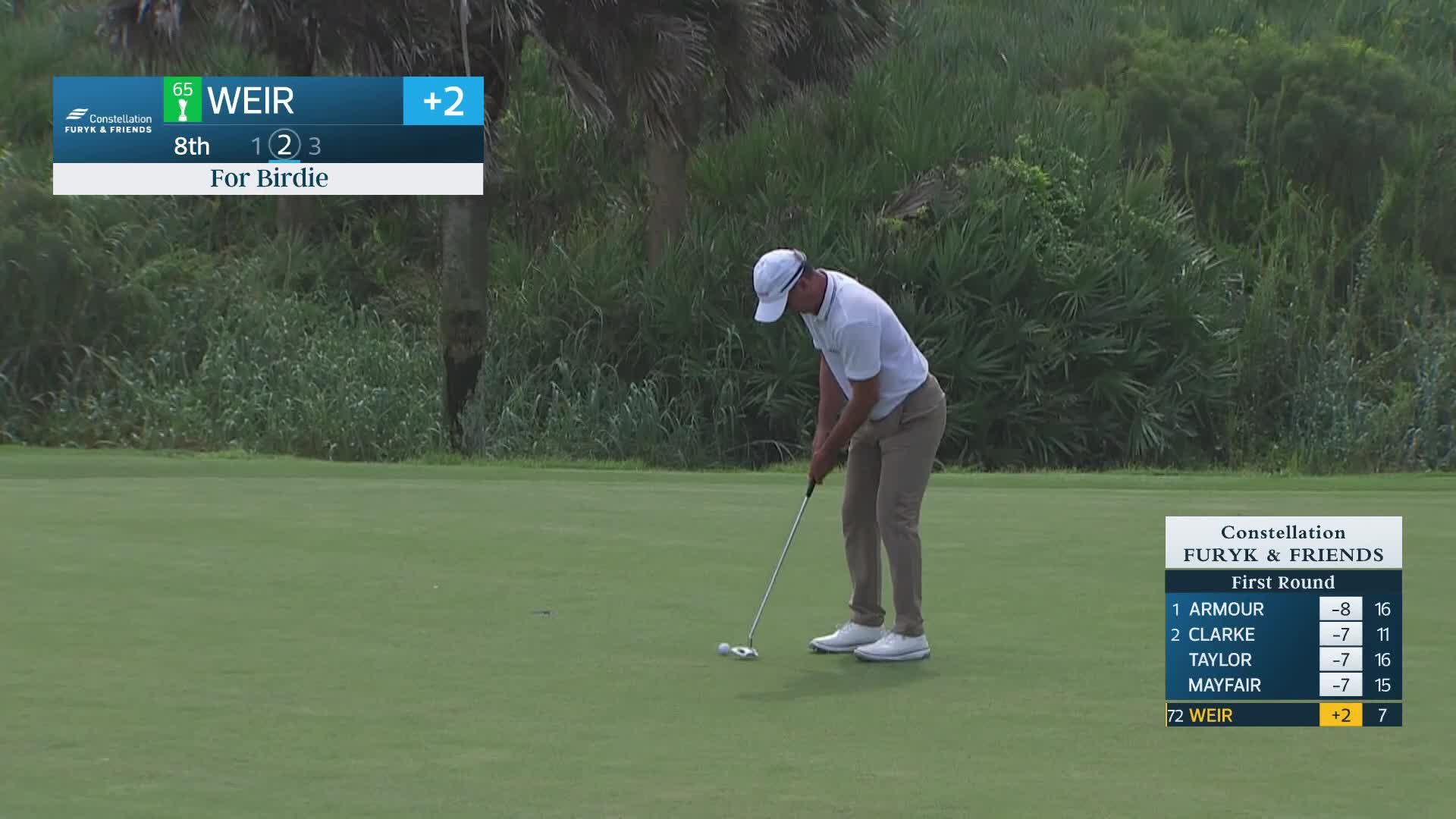 Mike Weir makes birdie on No. 8 at Constellation FURYK & FRIENDS