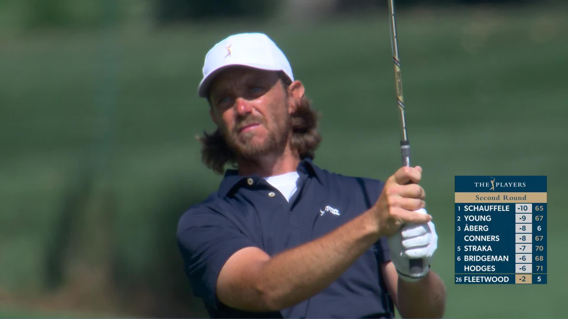Tommy Fleetwood hits 125-yard approach to 9 feet, sets up birdie on No. 6 at THE PLAYERS