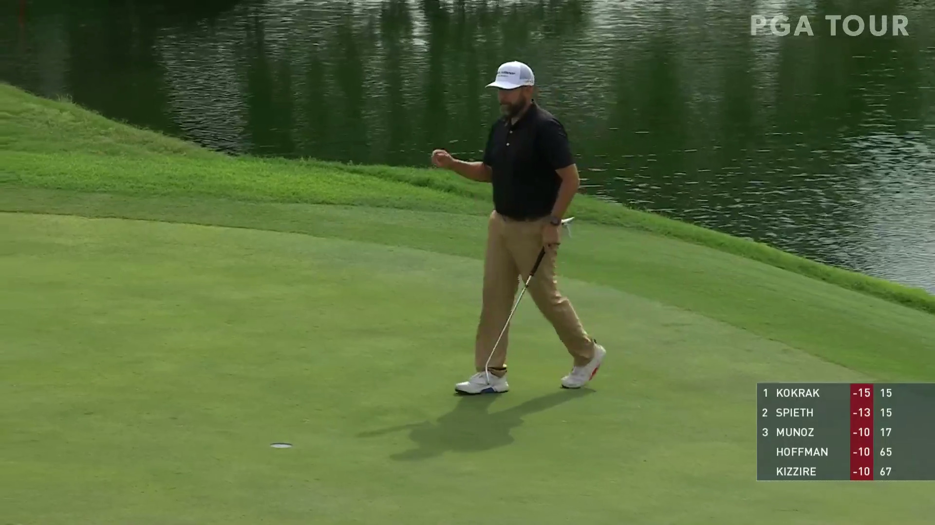 Erik Compton's nice approach sets up birdie at Charles Schwab