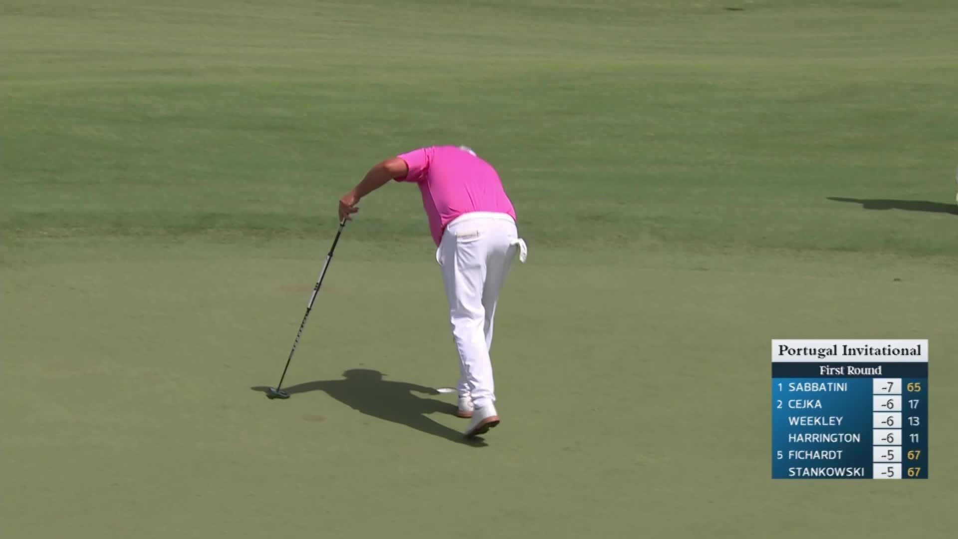 Darren Clarke makes birdie on No. 12 at Portugal Invitational