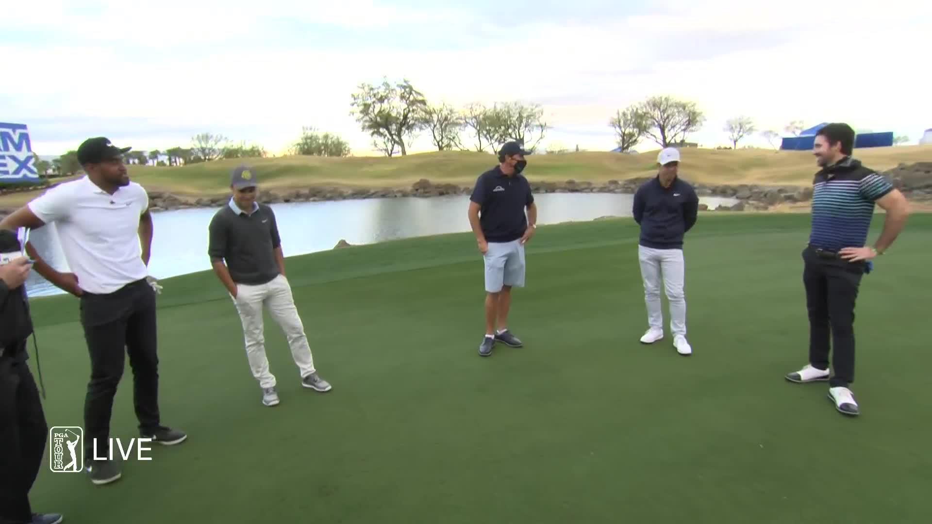 Casey, Finau, Owen and Donovan interview at The American Express Charity Challenge