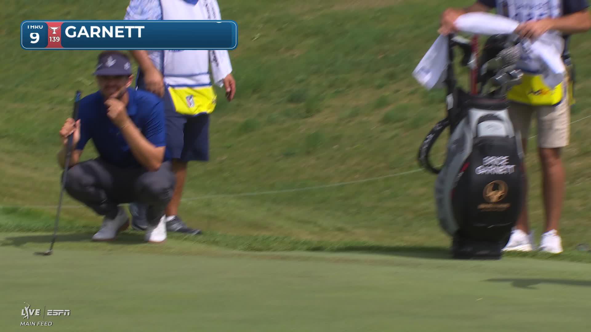 Brice Garnett holes 20-foot shot from rough for birdie on No. 9 at RBC Canadian