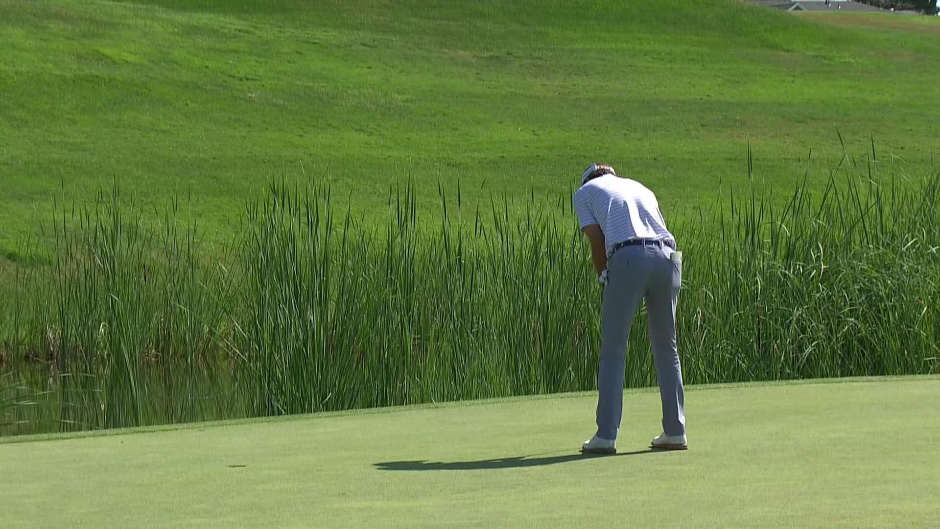 Luke Potter makes birdie on No. 10 at Utah Championship