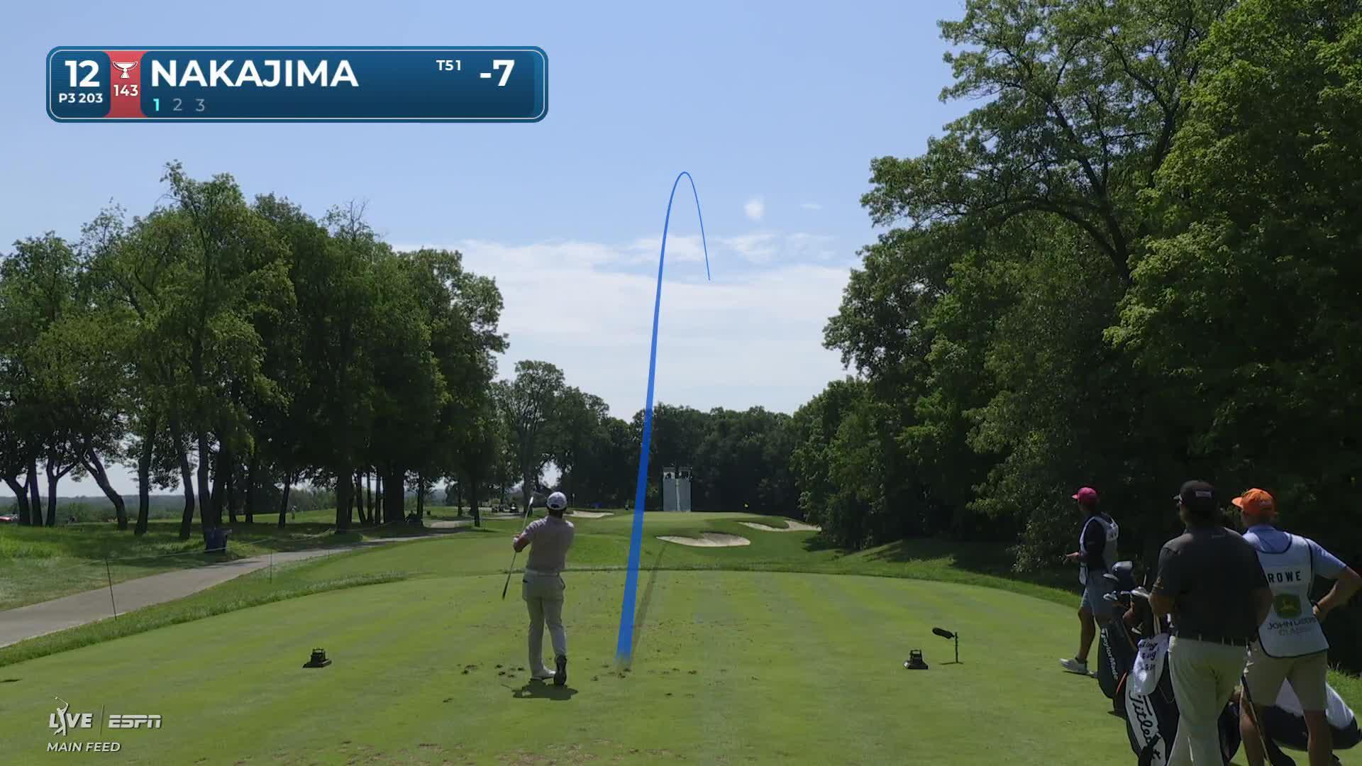 Keita Nakajima hits tee shot to 5 feet, sets up birdie on No. 12 at John Deere