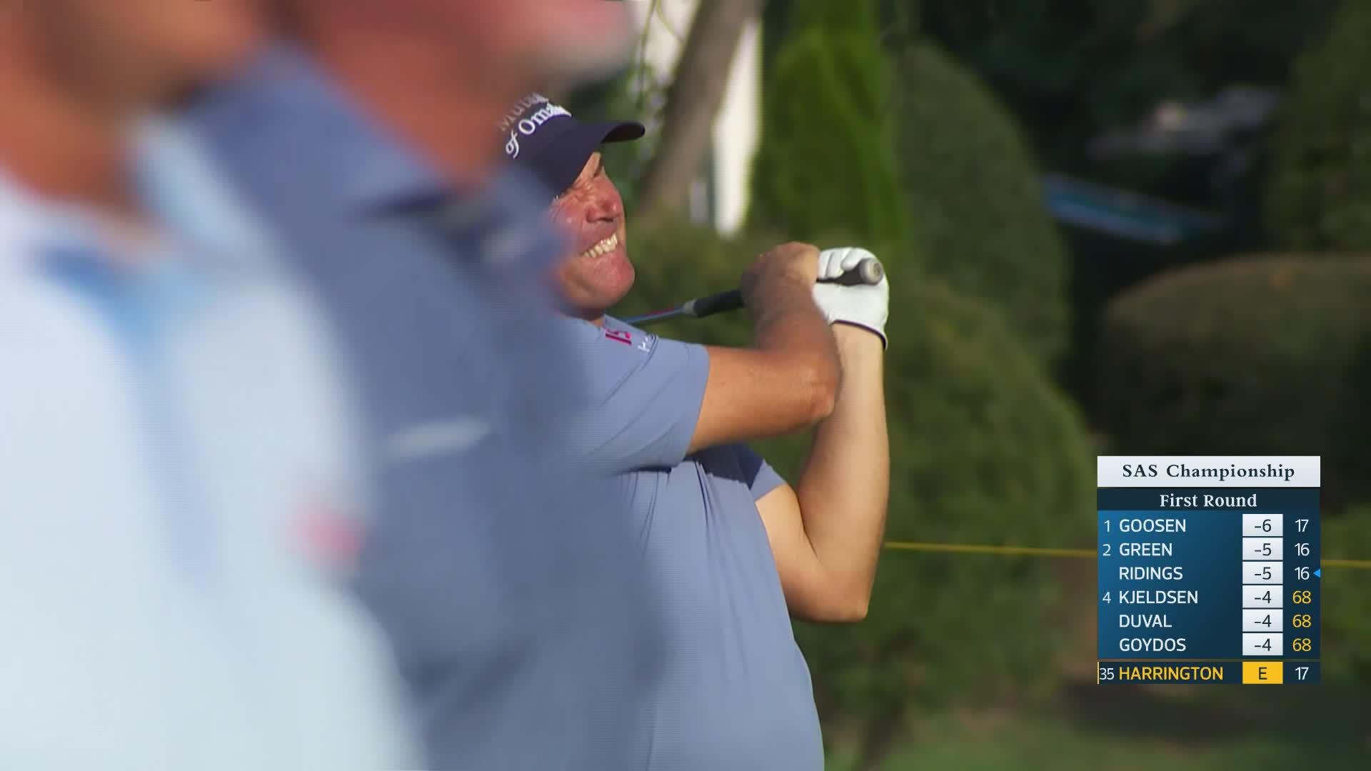 Padraig Harrington makes birdie on No. 18 at SAS Championship