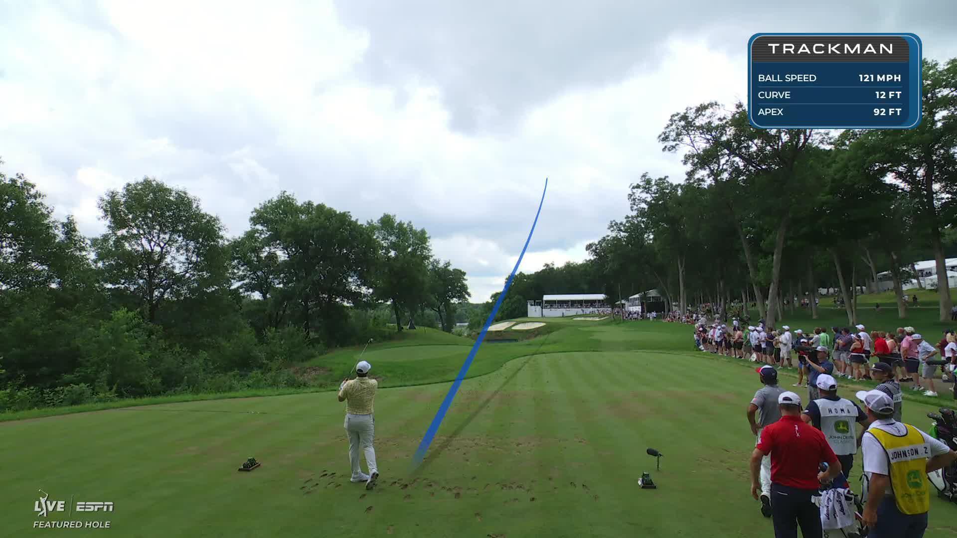 Chris Gotterup hits tee shot to 6 feet, sets up birdie on No. 16 at John Deere