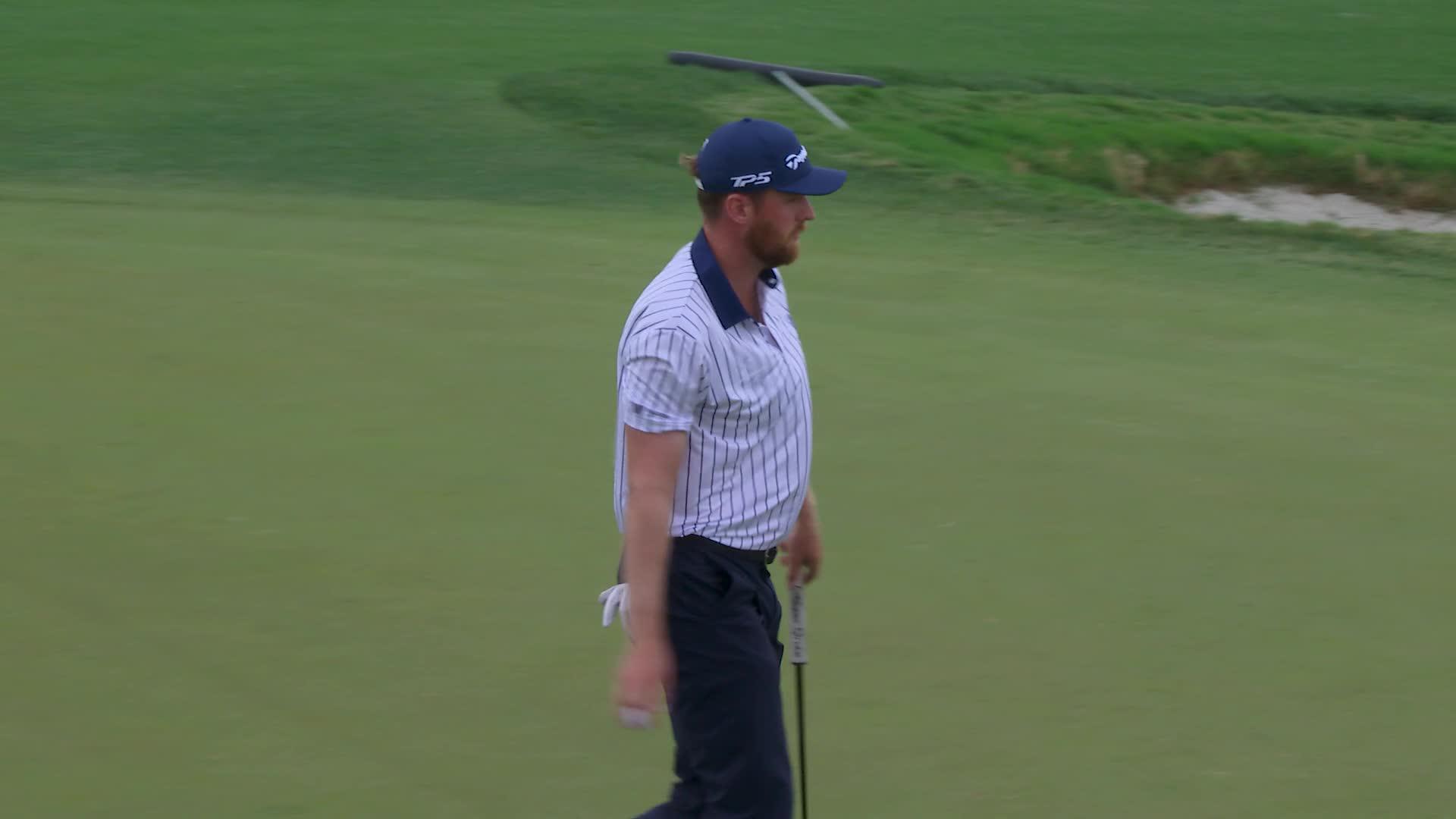 Pontus Nyholm hits tee shot to 15 feet, sets up birdie on No. 16 at Valero