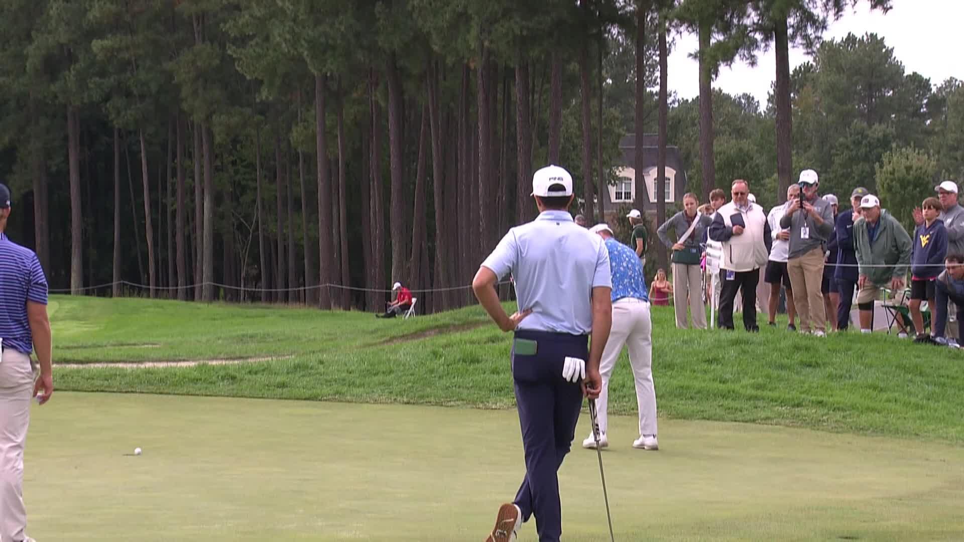 Barend Botha makes birdie on No. 8 at Korn Ferry Tour Champ
