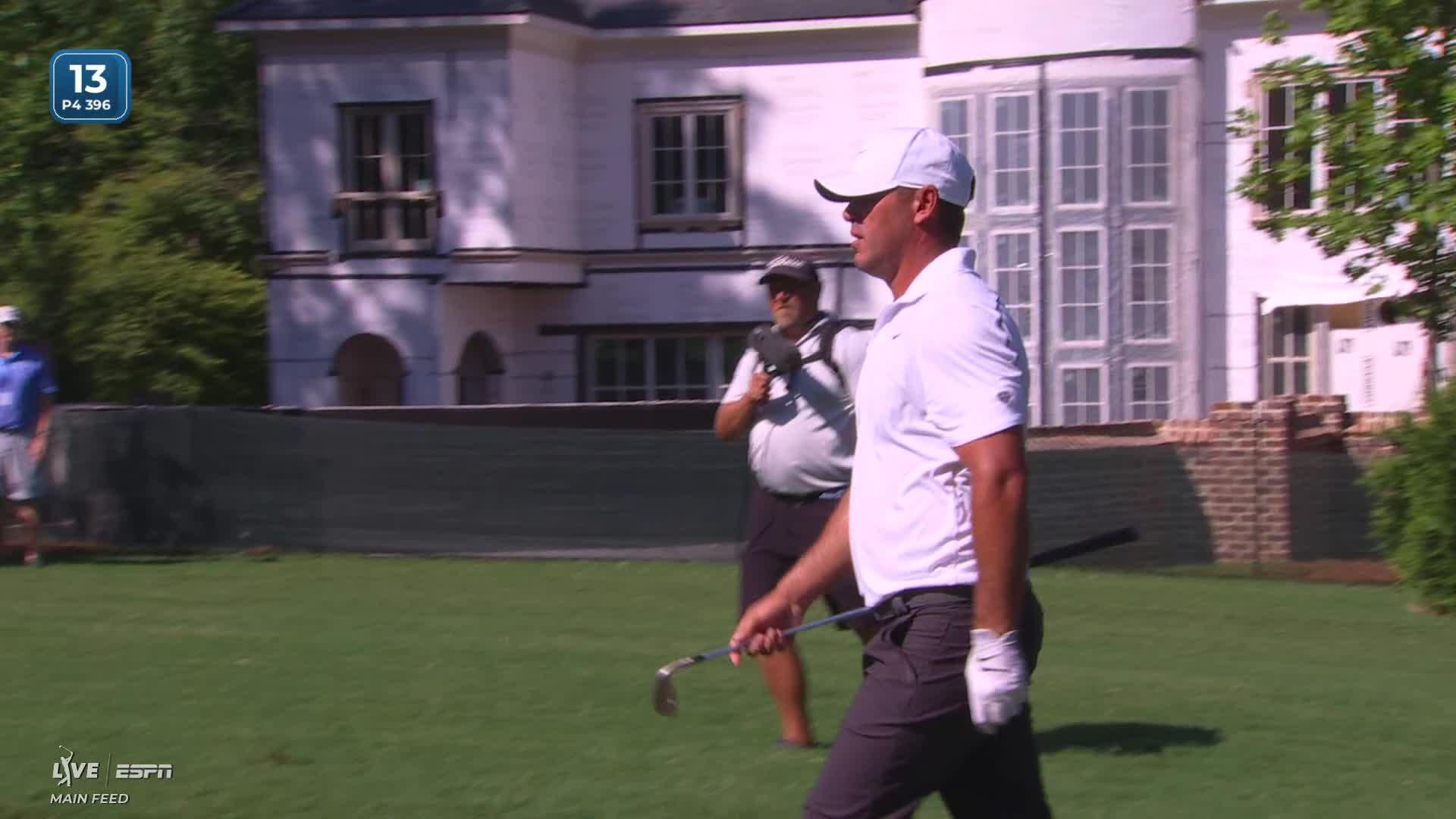 Brooks Koepka's 136-yard approach sets up birdie on No. 13 at Wyndham