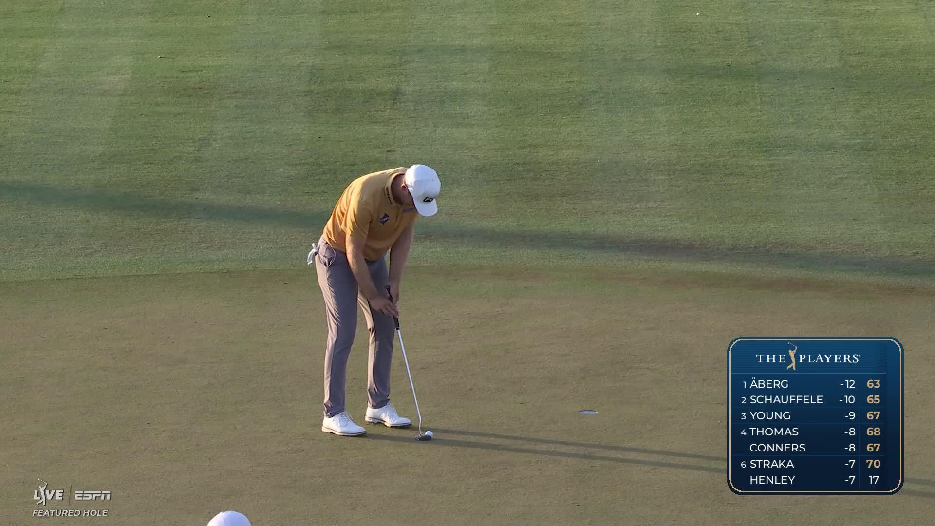 Seamus Power taps in from 1 foot for birdie on No. 16 at THE PLAYERS
