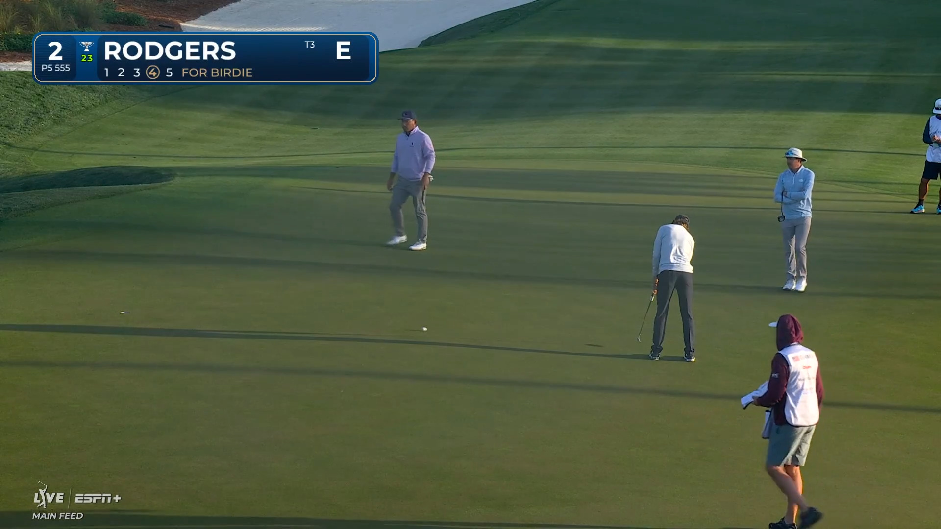 Patrick Rodgers buries 20-foot putt for birdie at THE PLAYERS