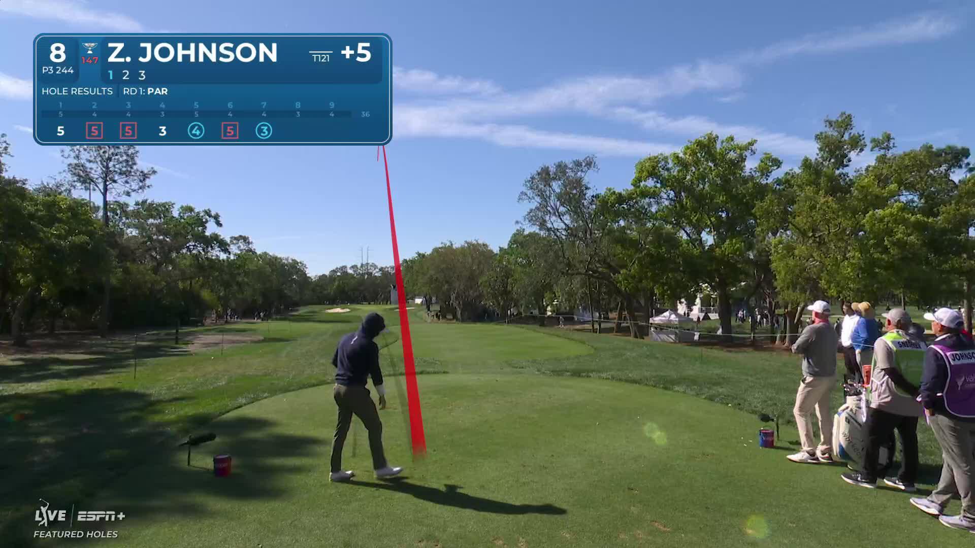 Zach Johnson makes birdie on No. 8 at Valspar