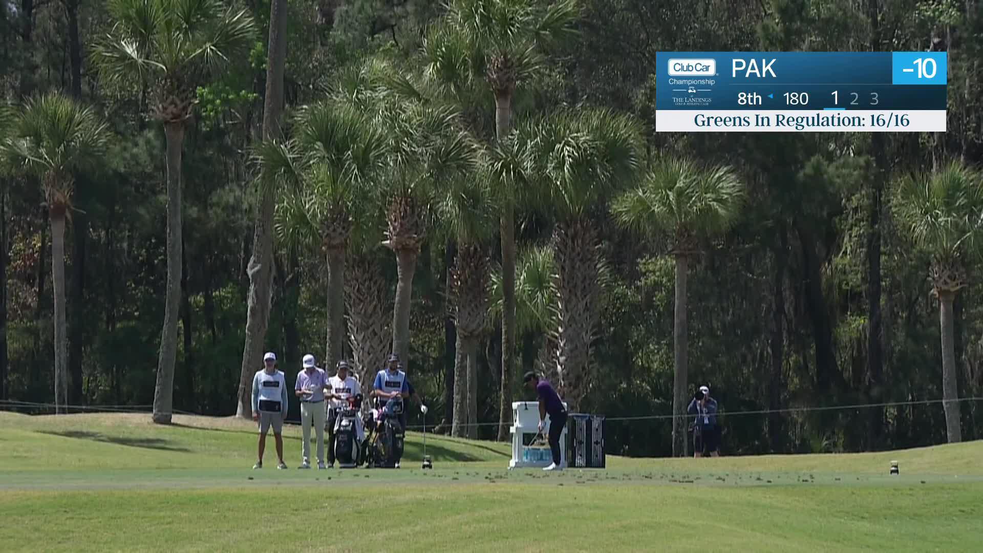 John Pak makes birdie on No. 8 at Club Car Championship