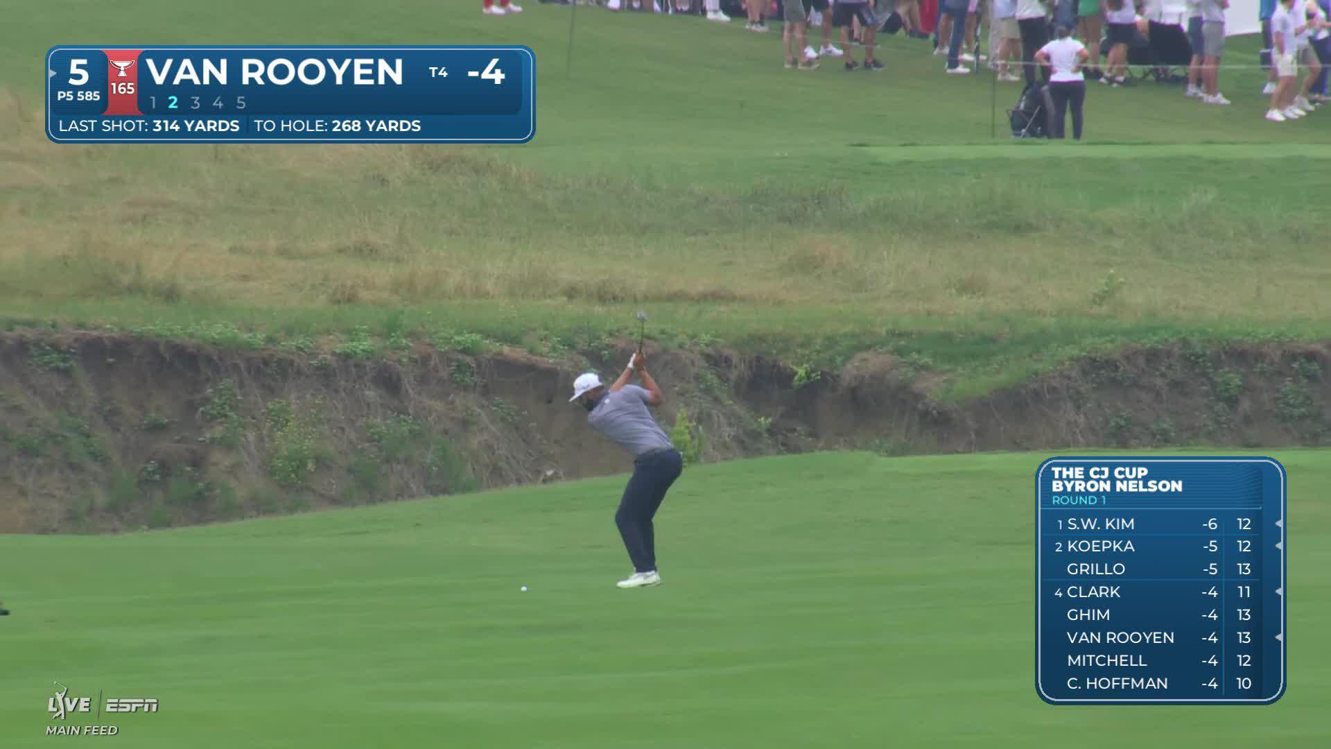 Erik van Rooyen makes birdie on No. 5 at THE CJ CUP