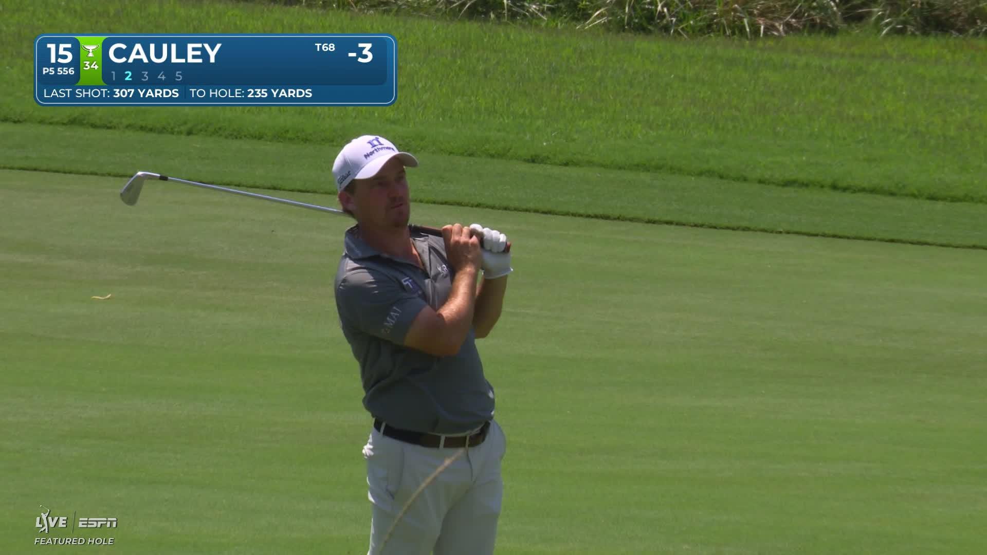 Bud Cauley reaches par-5 No. 15 in two, makes birdie at Wyndham