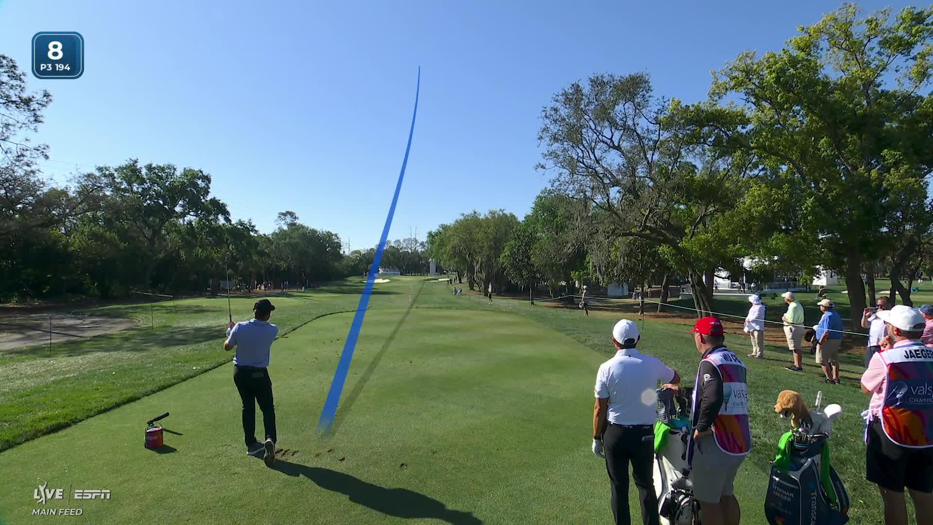 Stephan Jaeger hits 198-yard drive to 11 feet, sets up birdie on No. 8 at Valspar