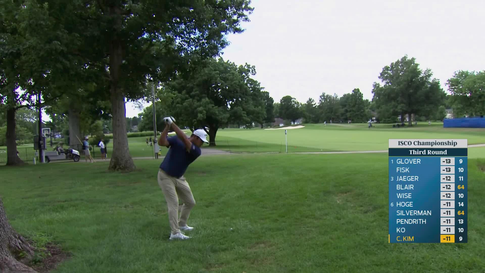 Chan Kim drains 6-foot birdie putt on No. 10 at ISCO Championship