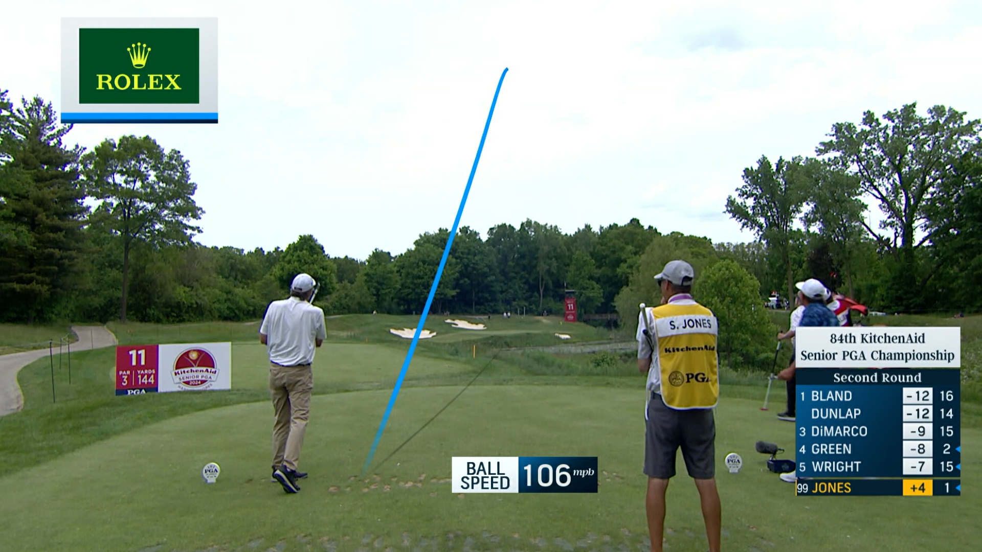 Steve Jones sticks tee shot tight to set up birdie at KitchenAid Senior PGA