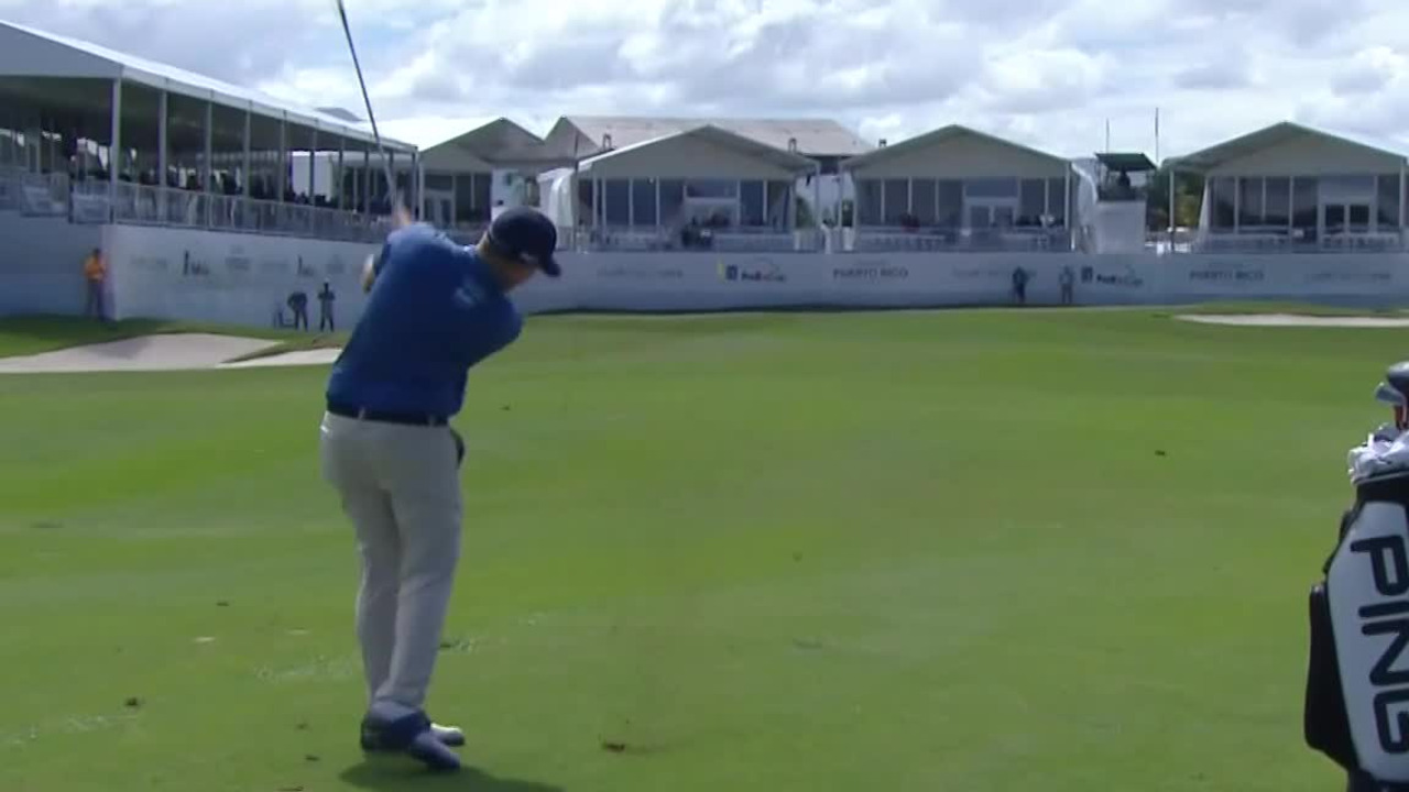 Martin Piller sticks approach to set up birdie at Puerto Rico