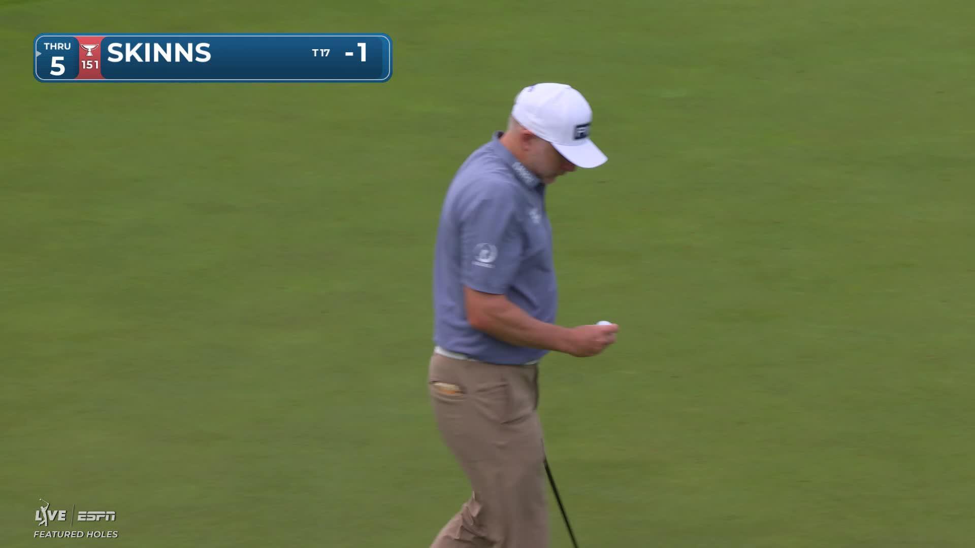 David Skinns sinks 12-foot putt for birdie on No. 14 at RBC Canadian
