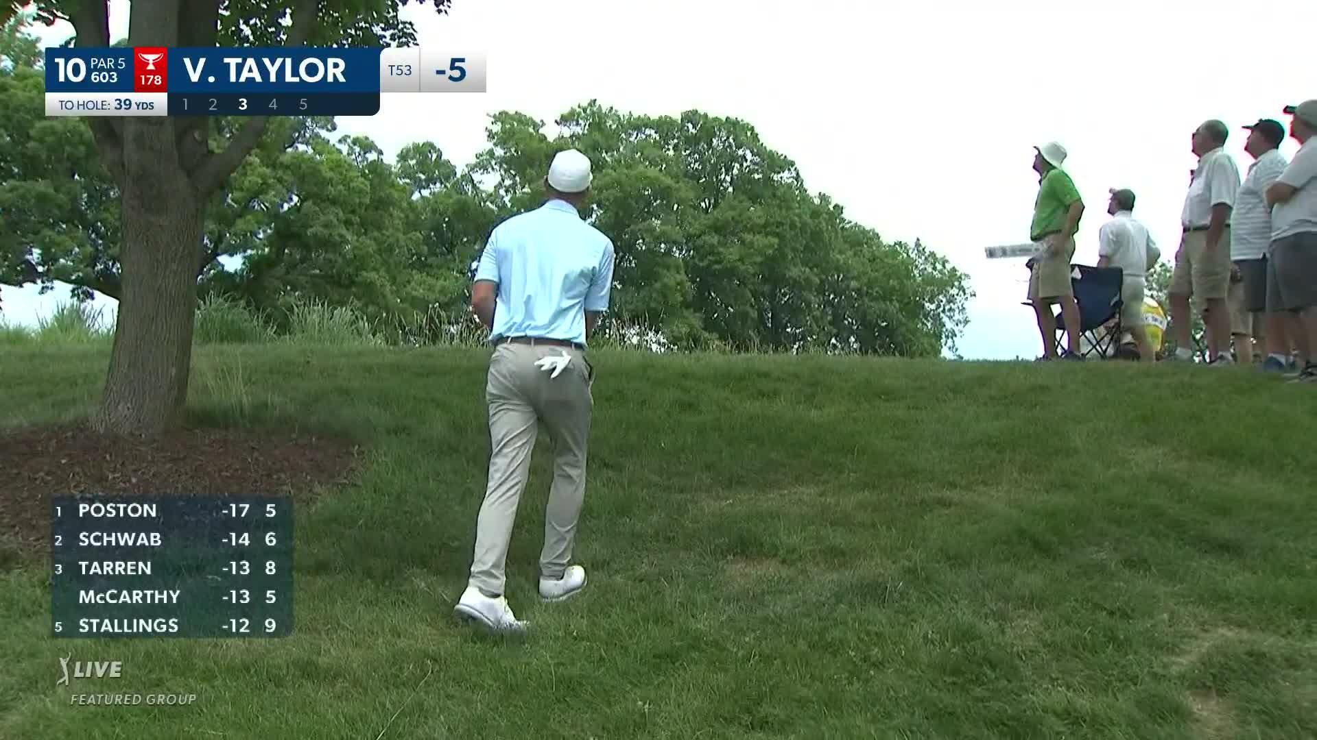 Vaughn Taylor's pitch yields birdie at John Deere