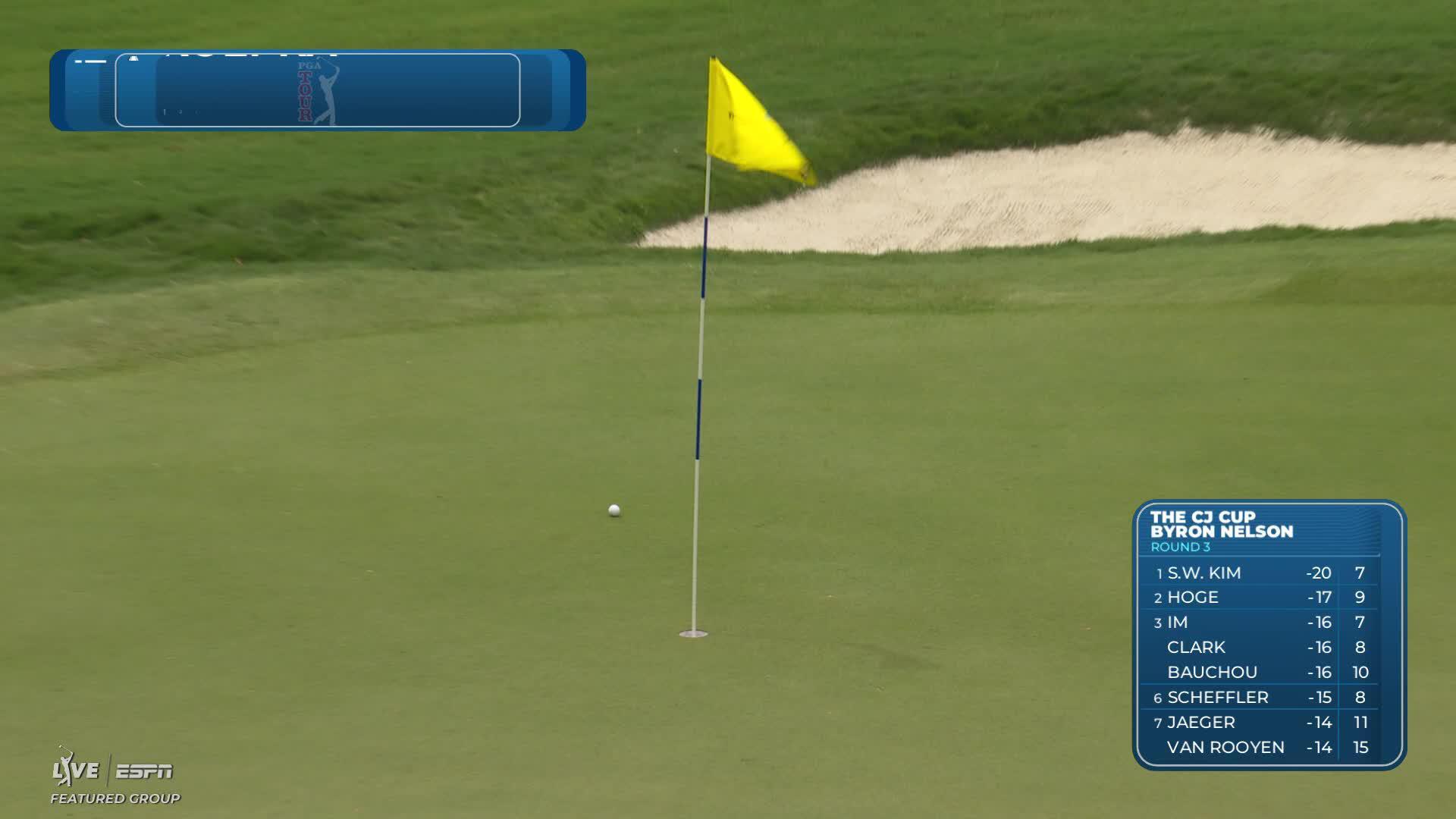 Brooks Koepka sinks 3-foot putt for birdie on No. 12 at THE CJ CUP