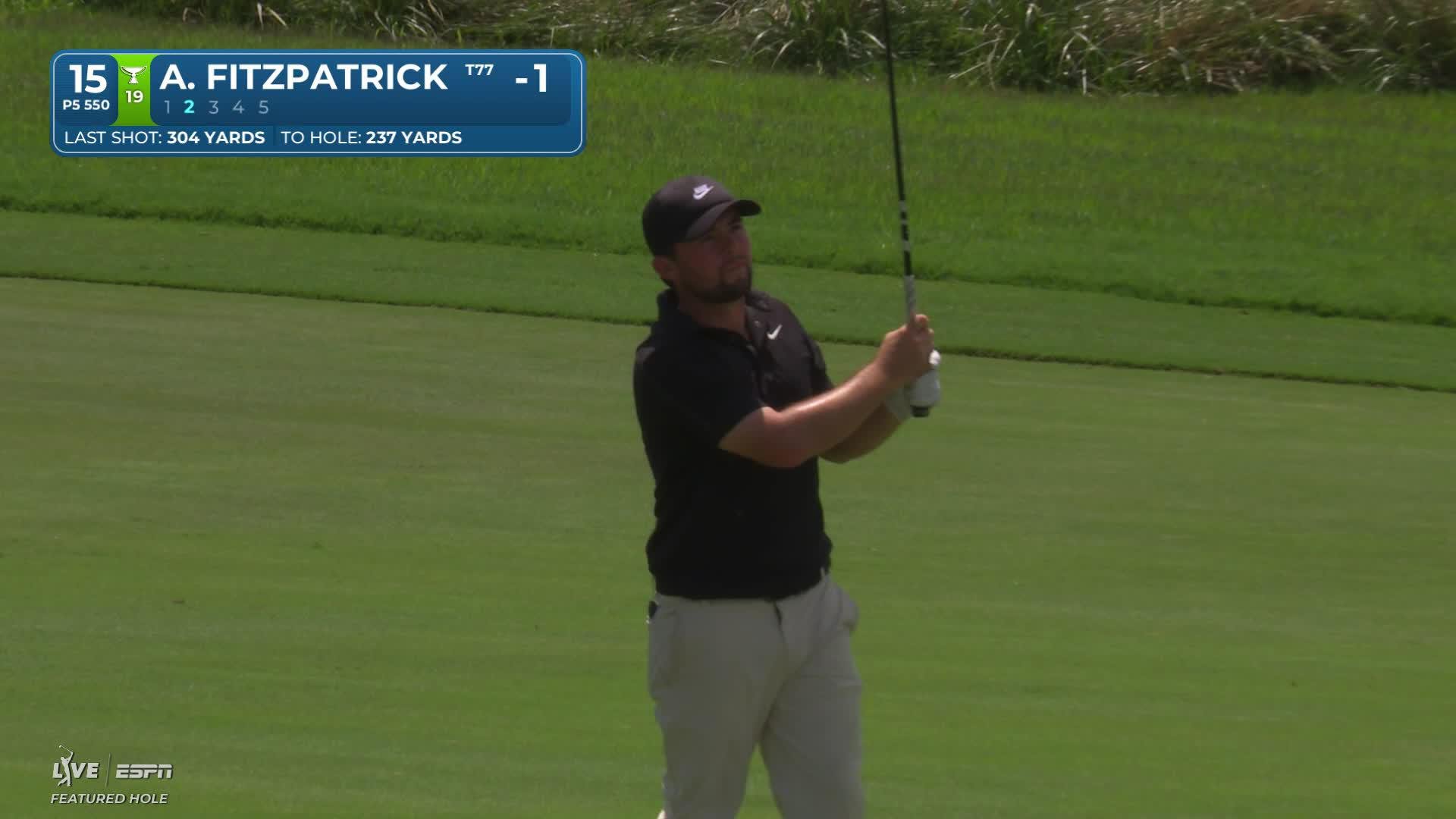 Alex Fitzpatrick reaches par-5 No. 15 in two, makes birdie at Wyndham