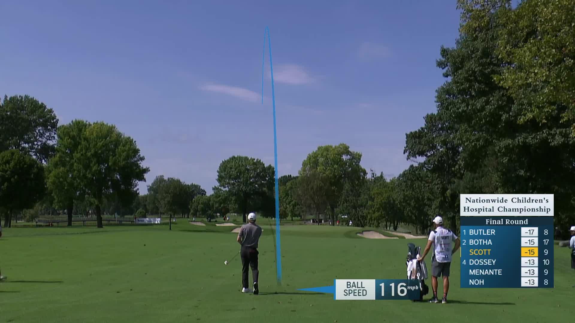 Sandy Scott makes birdie on No. 10 at Nationwide Children's