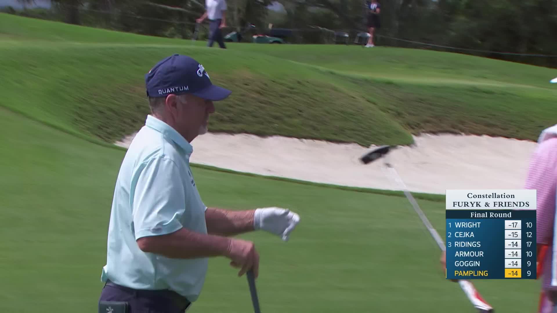 Rod Pampling makes birdie on No. 10 at Constellation FURYK & FRIENDS