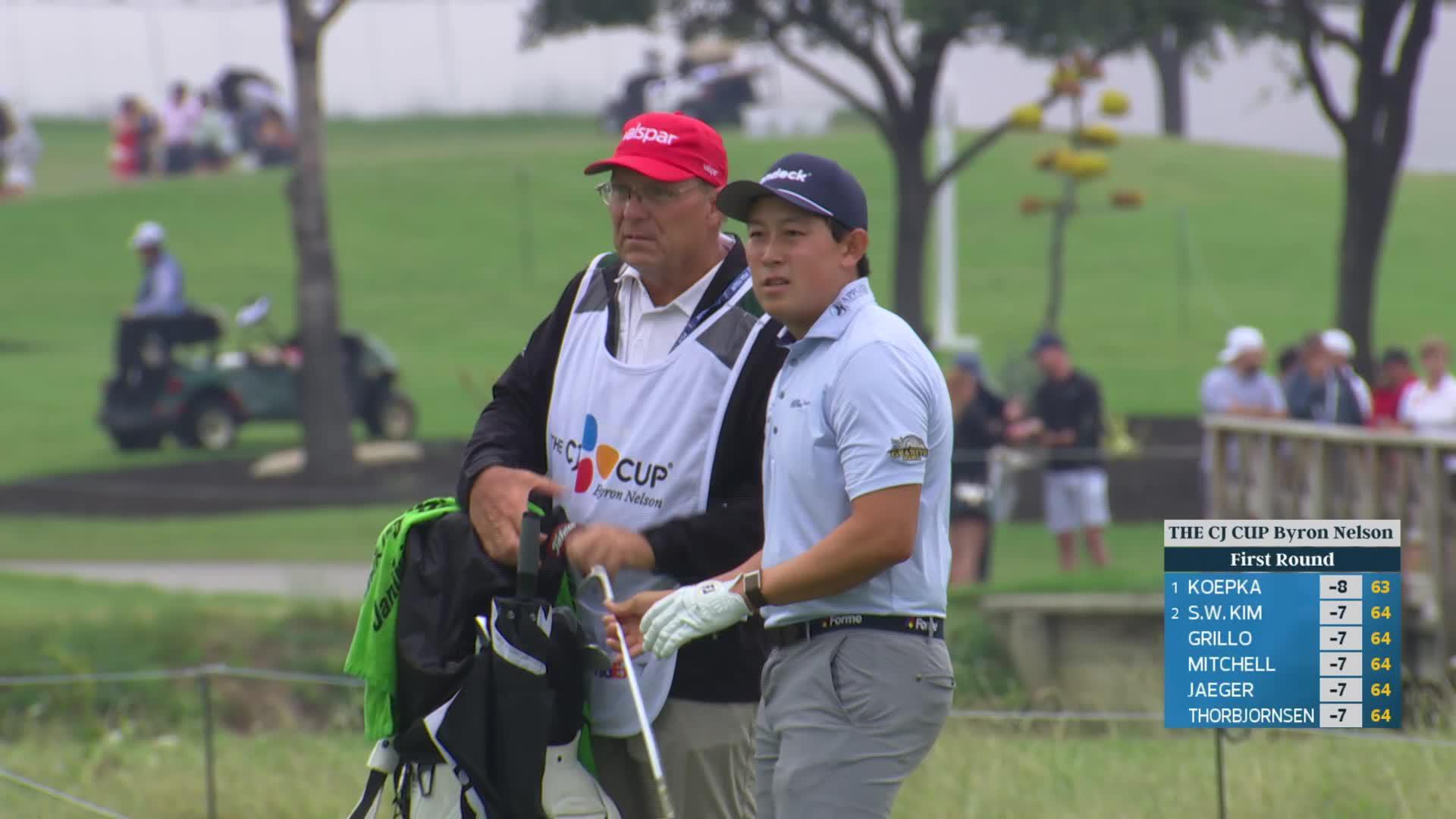 Dylan Wu makes birdie on No. 9 at THE CJ CUP