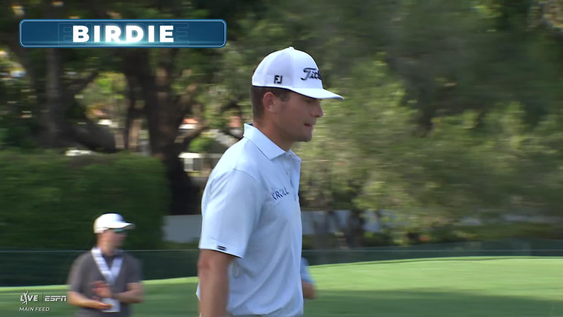 Michael Brennan sinks 21-foot birdie putt on No. 13 at Cognizant Classic