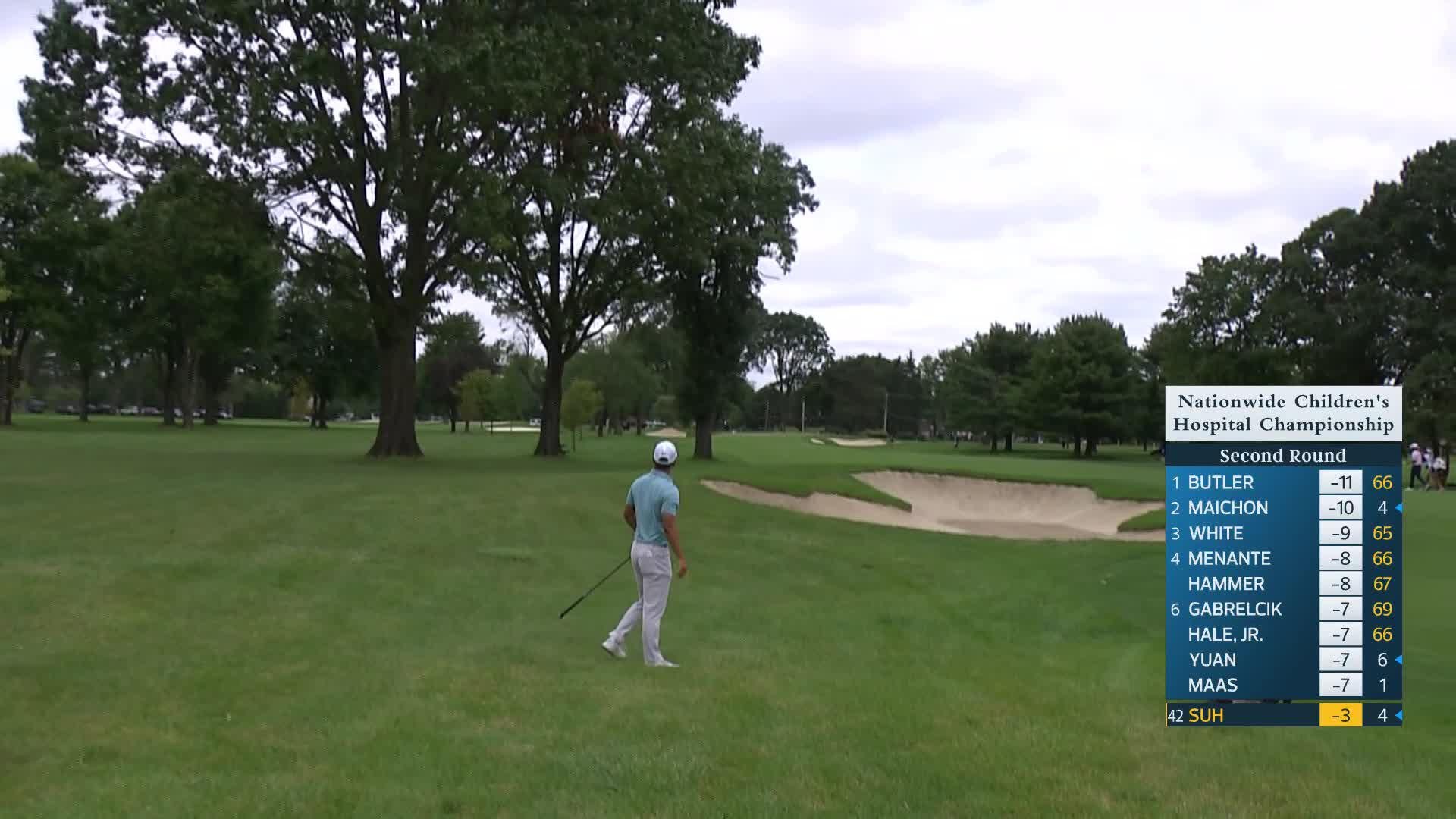Justin Suh makes birdie on No. 14 at Nationwide Children's