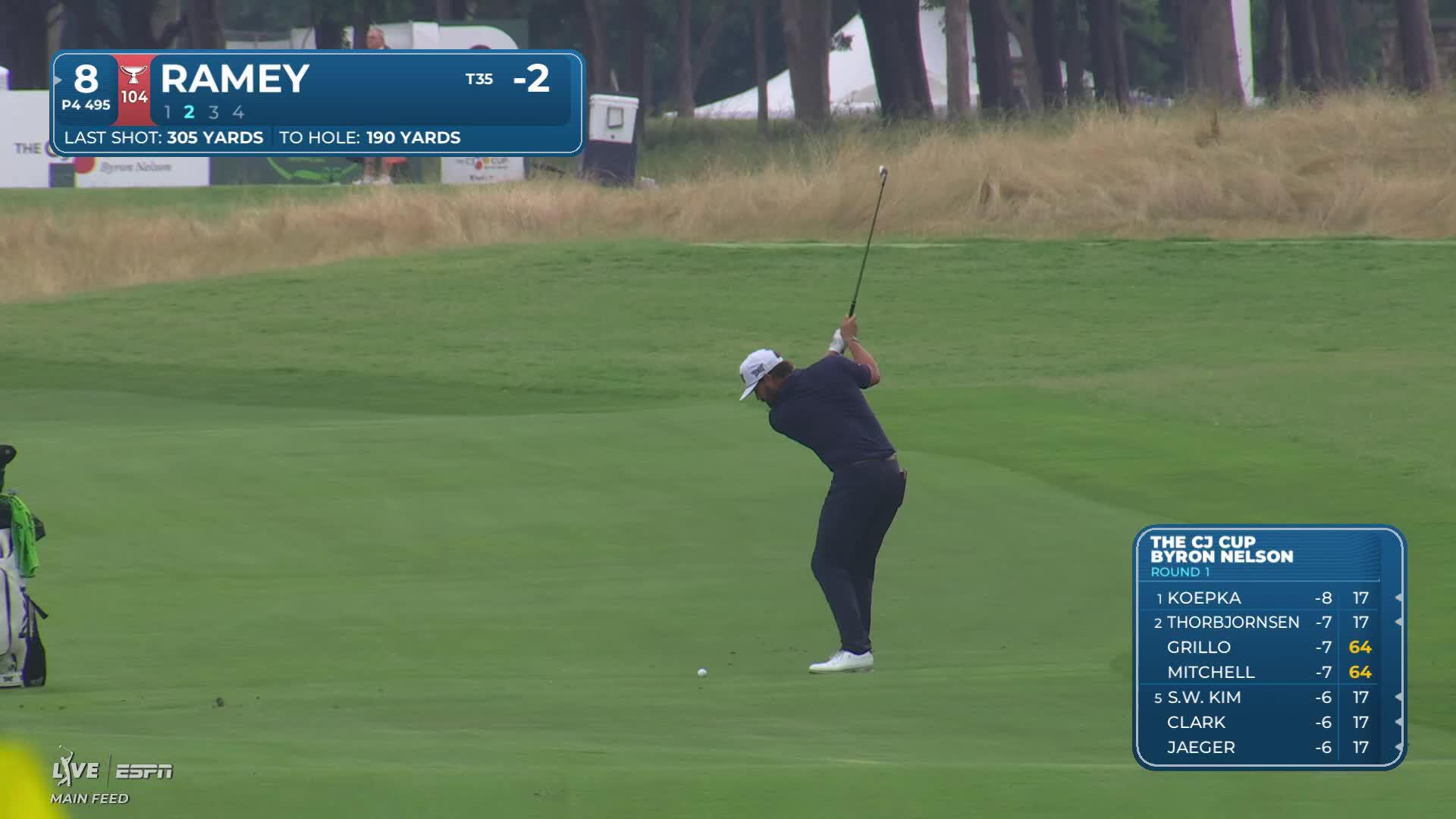 Chad Ramey makes birdie on No. 8 at THE CJ CUP