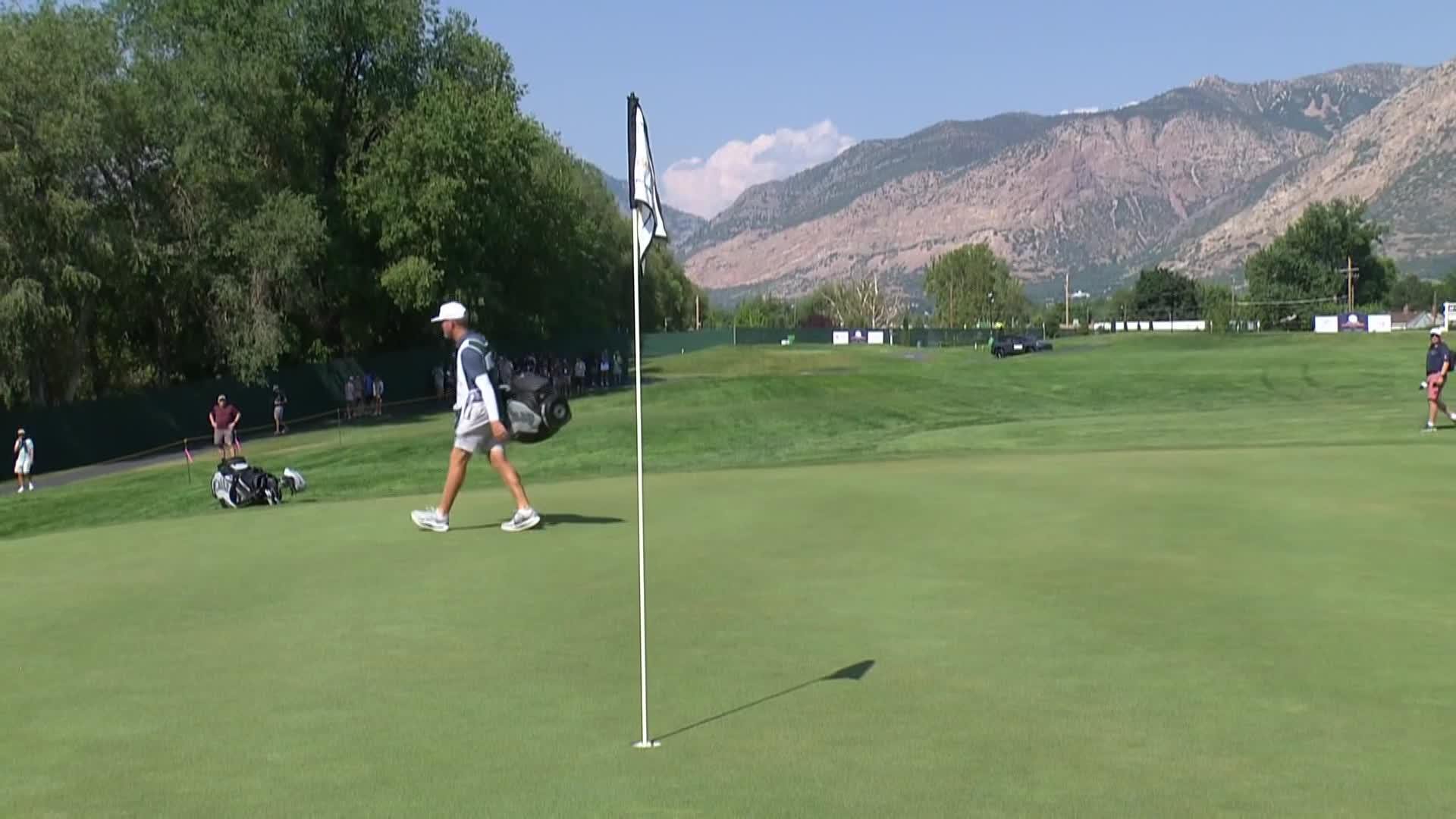 Dylan Menante makes birdie on No. 11 at Utah Championship